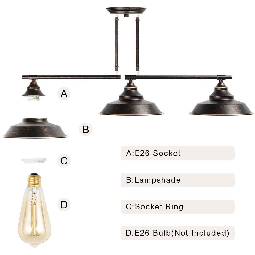 3 Light Vintage Bedside Antique Wall Mount Light Wall Sconce Fixture Bathroom Vanity Light Industrial Indoor Wall Lamp