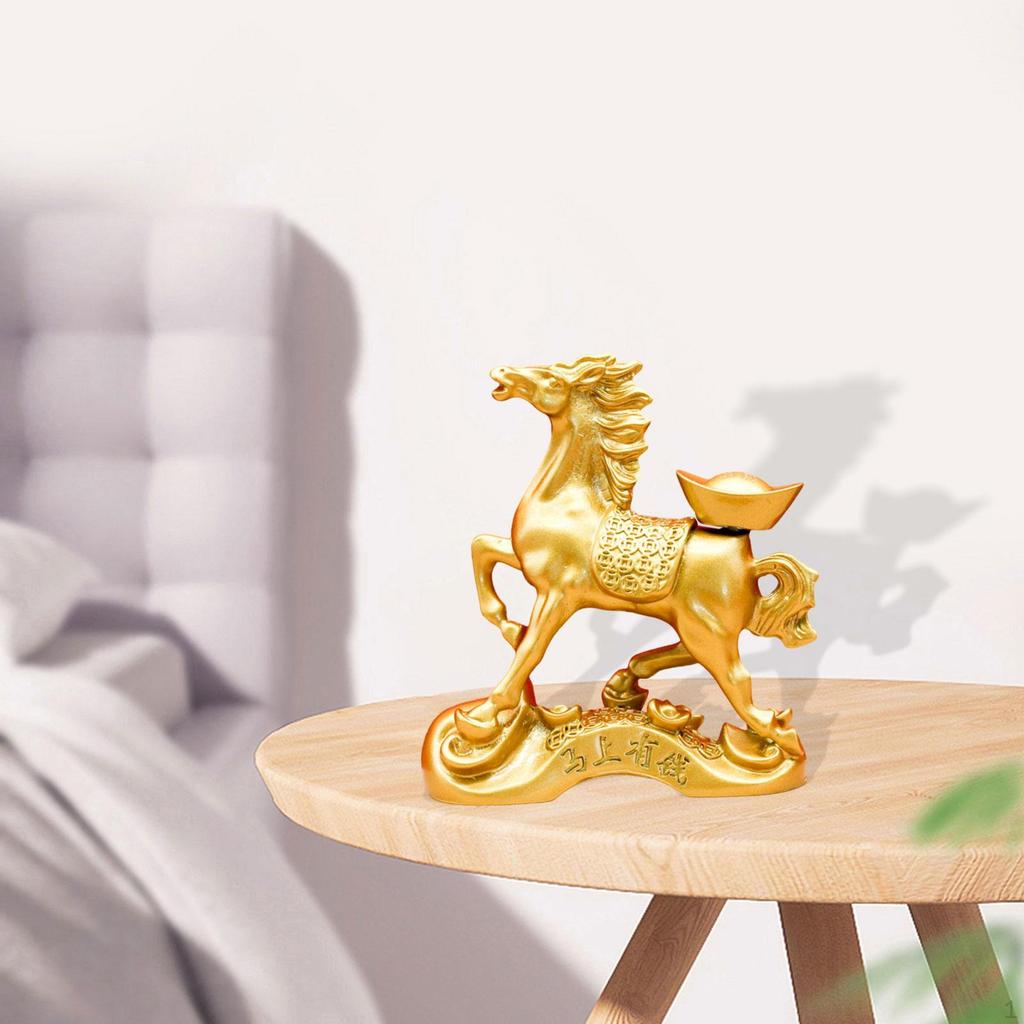 Horse Statue Home Decor Feng Shui Decorative Desktop Decoration Animal Figurine for Living Room