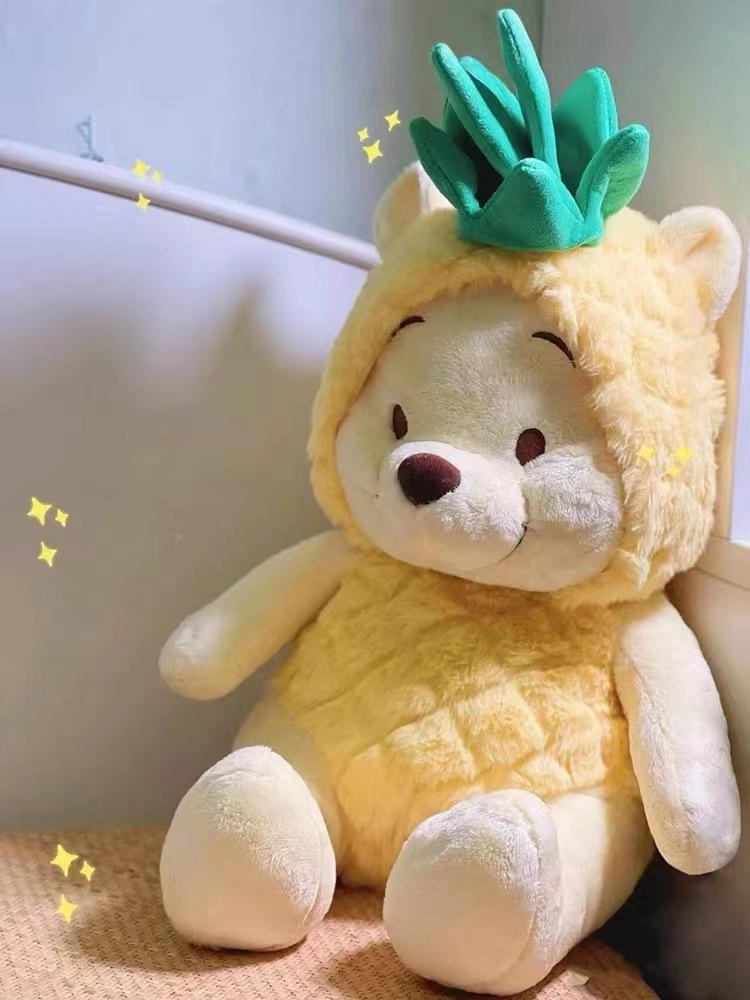 

Pineapple Winnie the Pooh Plush Toy: Cute Hugging Pillow & Birthday Gift for Girls 30 cm