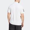 Adidas Logo Half-Button Quick-Dry Short-Sleeve Polo Shirt Men Tops White IS2295
