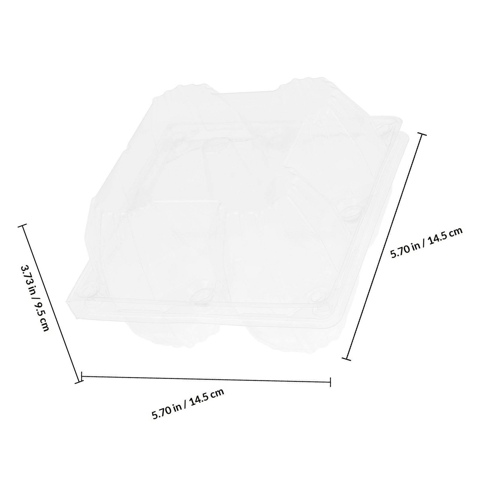 6Pcs Transparent PVC Goose Egg Carton Clear Multi-Slot Egg Holder for Storage Display Carton Eggs Cartons Eggs Cartons Bulk