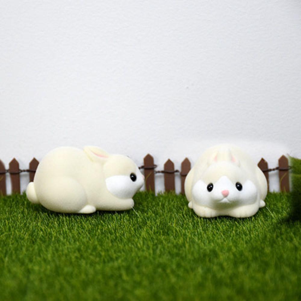 Kitten Doll Hamster Model Toy Cat Bunny Penguin Seal Doll Flocked Animal Ornaments  Kids Gift