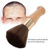 Neck Duster Brush Cleaning Hair Shaving Brushes Styling Salon Tool with Wooden HandleBurlywood