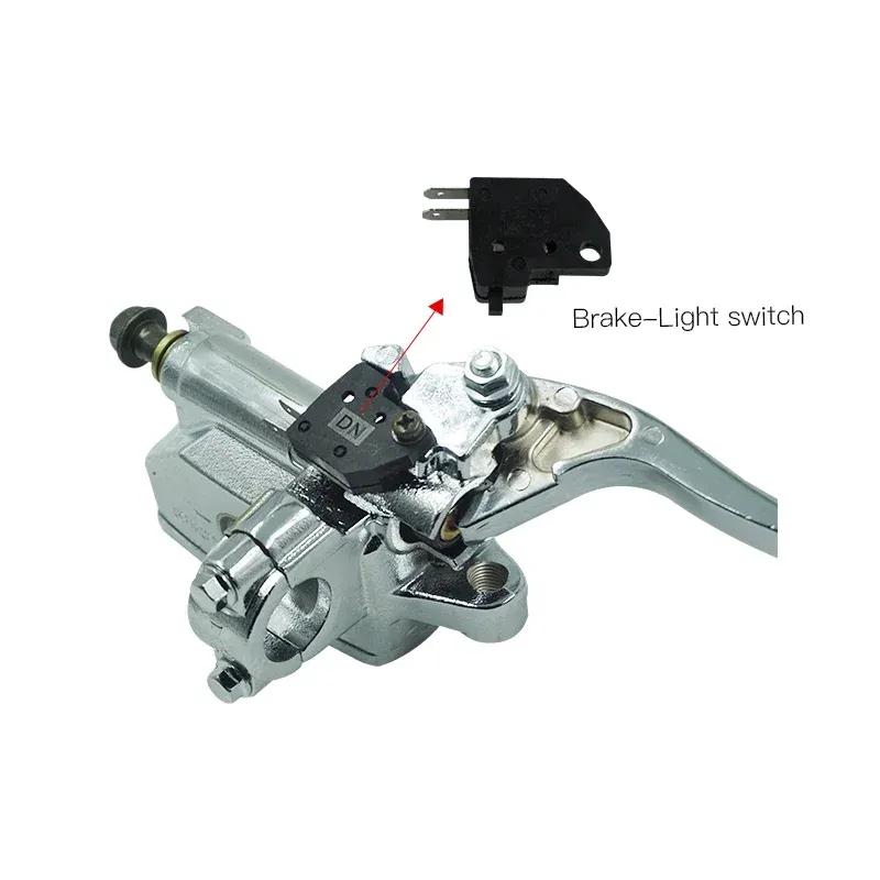 Right and Left 7/8" 22mm Motorcycle Front Brake Clutch Master Cylinder Hydraulic Pump with Lever For Yamaha Suzuki Honda