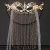 Floret Anonymous Face Cover Women Mysterious Veil Chinese Style Accessories Wedding Headdress
