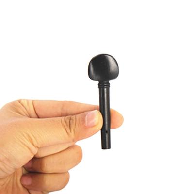 4-teiliges Stimmwirbel-Set für Violine, Geige, Größe 4/4, Ebenholz, Schwarz, verziert mit Muster auf der Oberseite für Violine der Größe 4/4