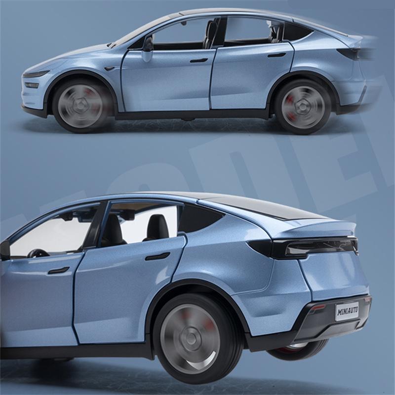 1:32 2026 Modèle Y SUV Alliage Modèle de Voiture Moulé sous Pression Métal Voiture à Énergie Nouvelle Modèle de Véhicule Simulation Son Lumière Collection Jouet pour Enfants Cadeau