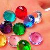 10mm Colorful Crystal Glass Diamond Party Decor Gems Wedding Table Ornaments DIY Accessories Pack of 10