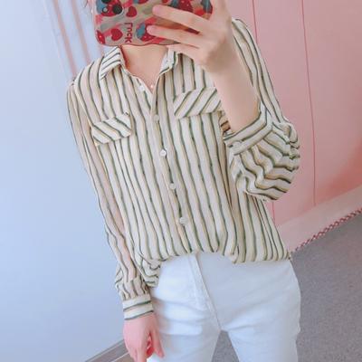 Sommer Marken Counter Hanpai Mode Lässig Koreanische Version All Streifen Revershemd