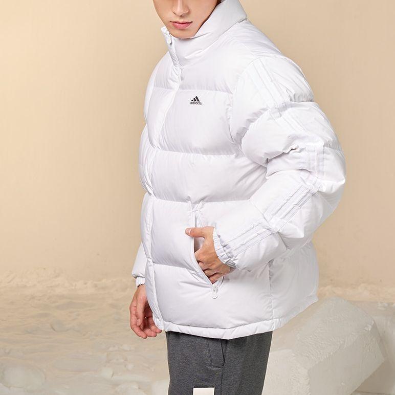 Adidas Solid Color Outdoor Sports Casual Down Jacket Unisex Jacket White IK2419