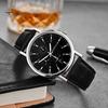 Men Dress Watch Watches Chronograph Casual Analog Quartz Movement Belt Strap Wristwatch Gift for Boyfriend Father Sleek