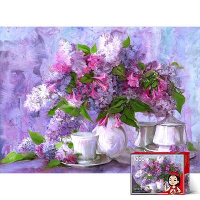 Lilac Bouquet Puzzle PG1012, 1000 dílků, smíšené barvy Puzzle, Dětské hry, Vzdělávací hračky