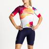 Combinaison de cyclisme pour femme Été Triathlon Coussinet fin Trisuit Macaquinho Feminino De Ciclismo Vêtements Équipe de vélo Skinsuit