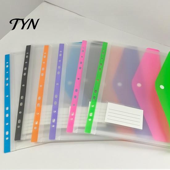 Portable Travel Folder 11 Hole Expanding File Pockets, Reusable PP Document Sleeves, Transparent Multi Purpose Storage Bag Waterproof Organizer