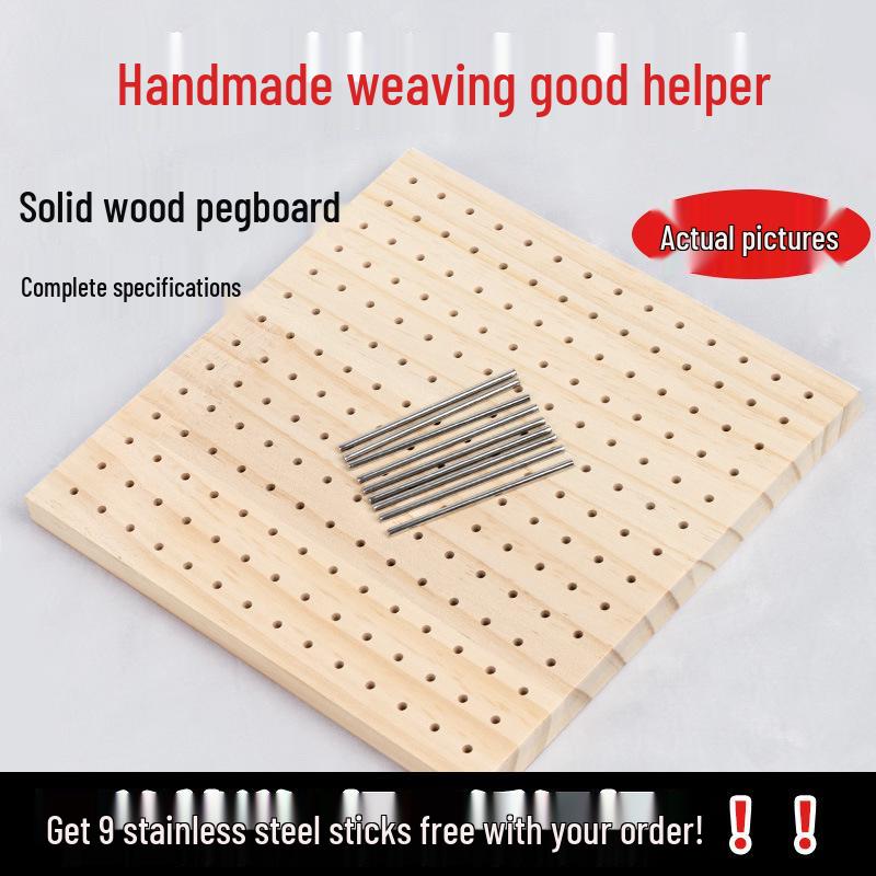 Hexagonal Flower Yarn Crochet & Knitting Board - Handmade Tool for Shaping Granny Squares