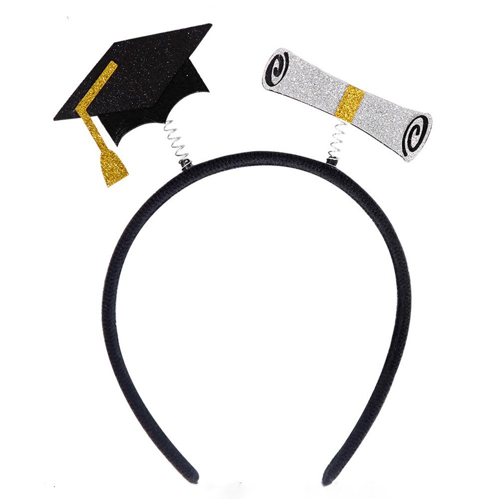 Non-slip Graduation Cap Headband Colorful Graduation Hat Hairband  Graduation Party Style 6