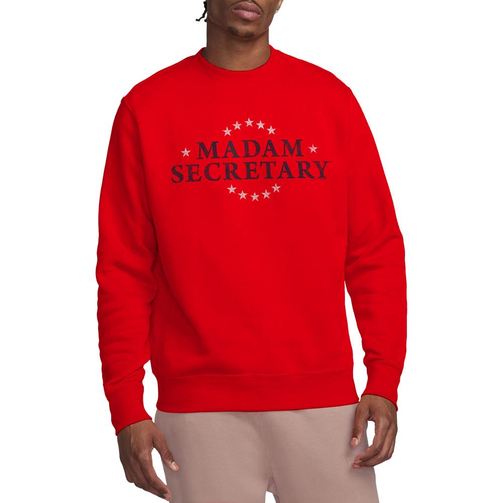 Madam Secretary Unisex Adult Distressed Logo Sweatshirt