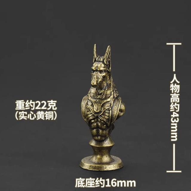 Solid Brass Metal Luxury Chess Pieces Set Ancient Egyptian Pharaoh Theme Vintage Desktop Decor for Men Gift Collection