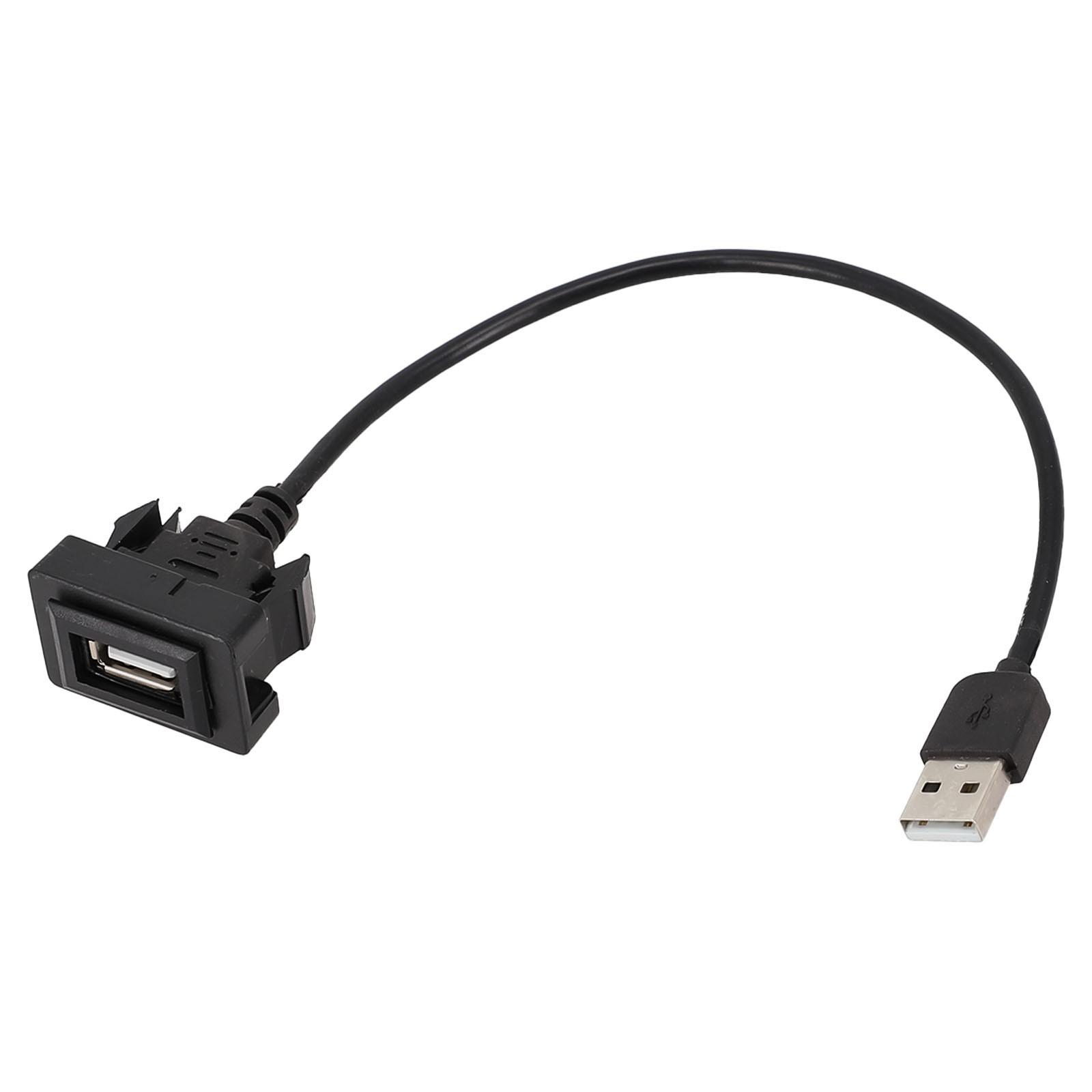 

USB Extension Cable for Toyota For Vios For Dash Mount Car USB Socket 1.34 inch