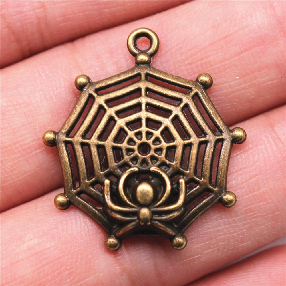 Charms Spider Halloween Bat Pendants Kids' Jewelry Materials QC119
