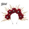 Halloween Party Hairband Floral Headband Handmade 3D Shape Widened Fit Colorful Flower