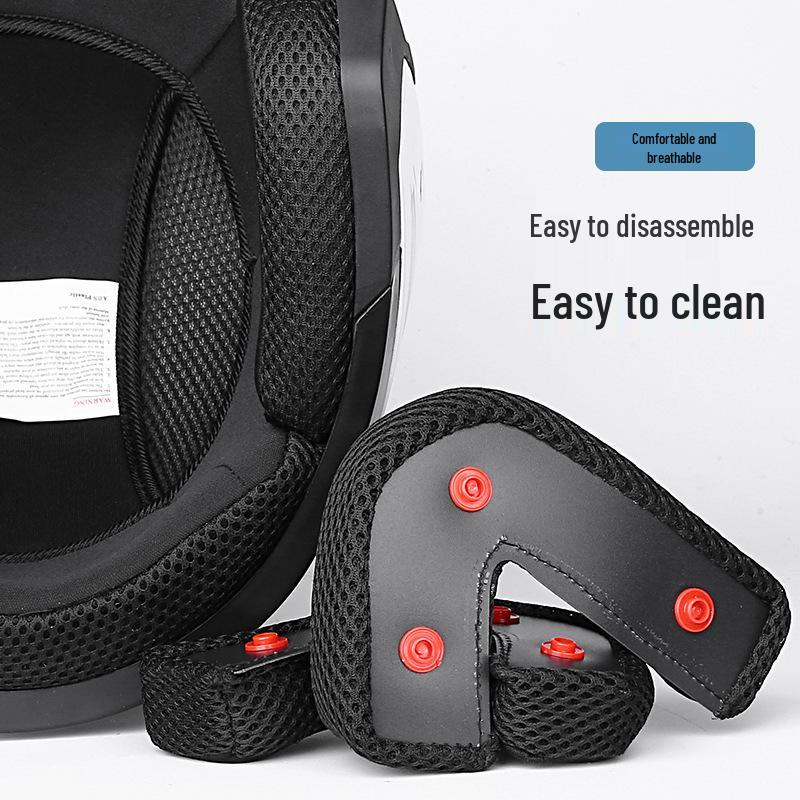 Dual-Lens Anti-Fog Motorcycle & Electric Vehicle Helmet