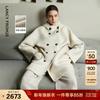 LANCY Retro Hooded Double-faced Wool Coat