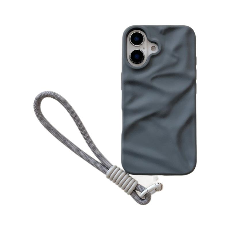 Hochwertige 3D-Falten-Handyhülle Kompatibel mit Apple 17 Pro Max Neues iPhone 15/14/16 mit Lanyard