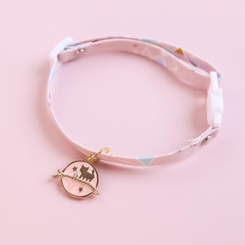 Cartoon Pet Collar Cute Bell Safety Buckle Necklace Cats Dogs Small Pets