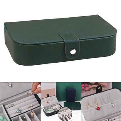 Caja de Joyería Almacenamiento Cuero PU para Mujeres Organización del Hogar Tesoro