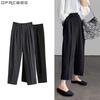 Plus Size Pants for Women Spring Summer Fashion High Waist Suit Pants Women Gray or Black Casual Trousers Female