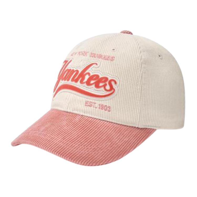 MLB Corduroy Baseball Caps Women s Pink Fashion 3ACPVC146-50PKM F розовый