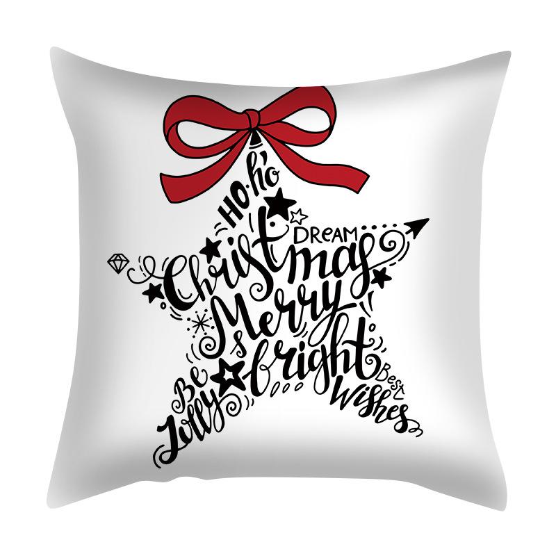45cm Christmas Cushion Cover Navidad Merry Christmas Decorations For Home 2025 Xmas Noel Cristmas Ornaments New Year Gifts