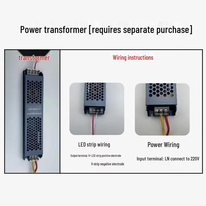 Self-Adhesive LED Strip Light, 12V/24V, Decorative Linear Counter Lighting