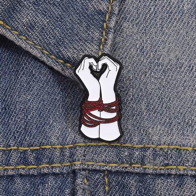 Stylish Brooch Multifuntional Accessory Beautiful Badge Heart Hand Shape Brooch Perfect for Fashion Enthusiasts Present