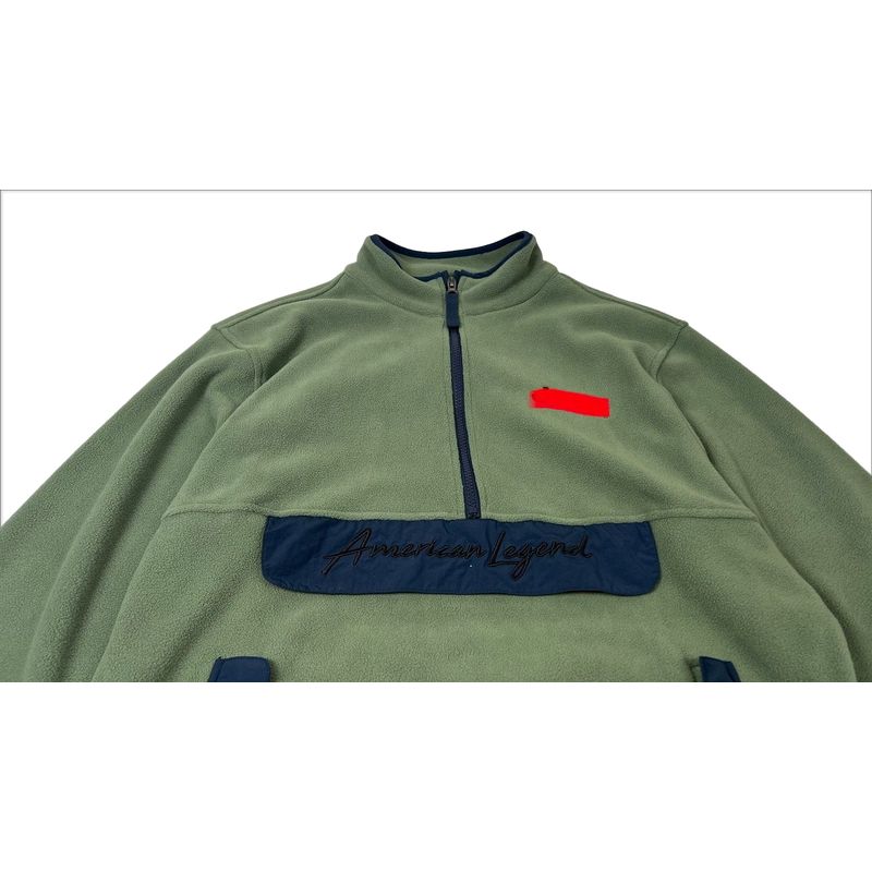 and American Single Men Spring & Fall Polar Fleece Pullover Sweatshirt American Casual Pure Color Couple Stand Collar Japanese-Style Retro Outwear