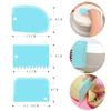 3pcs Plastic Cake Cream Spatula Dough Butter Batter Scraper Baking Tools for Home Baking Cutting Tools Kitchen Accessories
