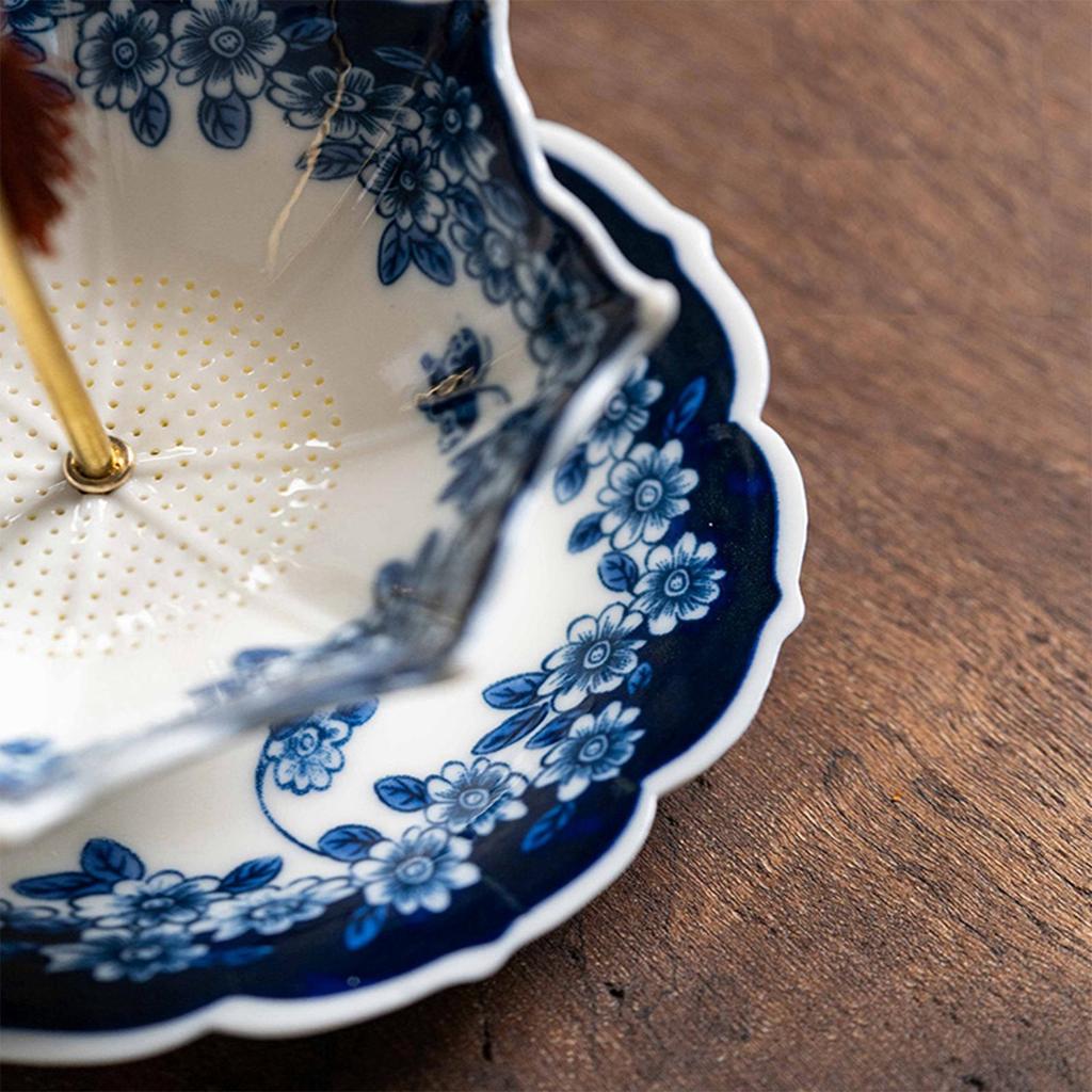 Rain Umbrella Tea Leakage Kung Fu Tea Accessories Ceramic Filters Tea Partitions Desktop Ornaments Fashion Tea Table Decorations