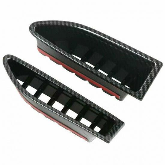 For Nissan Rogue 2021-2024 Carbon Fiber 2X Front Headlight Eyebrow Cover Trim