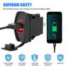 Car Charger 5V 3.1A LED Dustproof Phone Charger Dual USB Ports Auto Adapter Universal for Car RV Camper Caravans