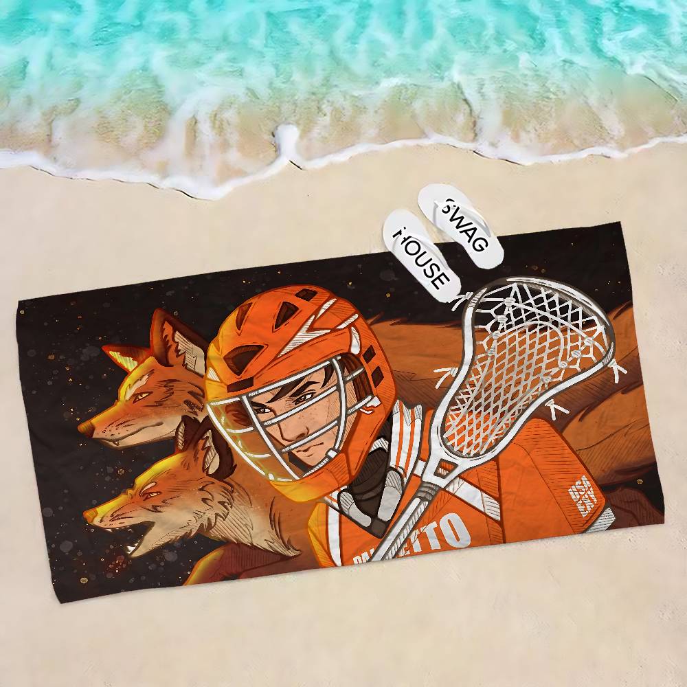 The FoxholeS Court Anime Microfiber Blanket Quick Drying Beach Towels Oversized Printing Super Absorbent Pool Towel Blanket