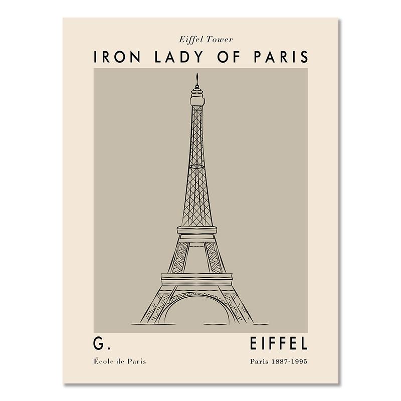 Abstrakcyjny Matisse Paryska Wieża Eiffla Płótno Plakat i Druk Henri Matisse Sztuka Ścienna Obraz Nordycki Obraz do Dekoracji Salonu