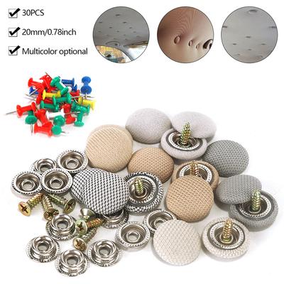 30 Pezzi Fibbie Universali per Riparazione Tetto Auto Viti di Fissaggio per Tessuto Cielo Interno Auto Rivetti per Rivestimento Cielo