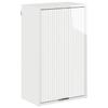 Bathroom Wall Mounted Cabinet High Gloss White 39 X 23.5 X 65 Cm