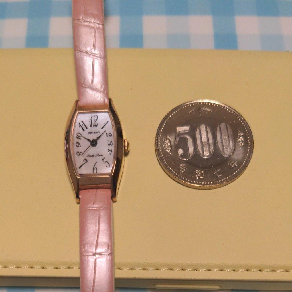 Used ORIENT Lady Rose Watch Pink Gold Ladies