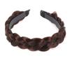 Geflochtener Haarhalter Stirnband Perücke Synthetisches Haar Twist Synthetische Zöpfe Kopfschmuck Zopf Haarverlängerungen für Damen Elastische Perücken Haarverlängerungen