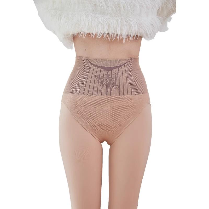 Flower Fairy High Waist Tummy Control Fleece-Lined Leggings - Autumn/Winter Women's Bare Leg Thin, Extra Thick Pantyhose