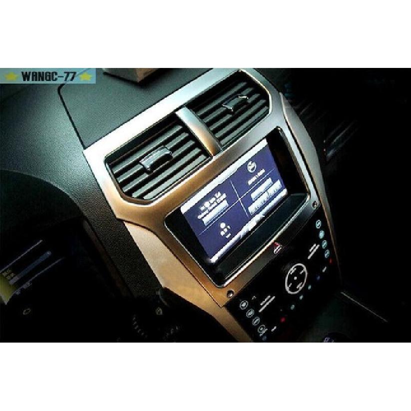 For Ford Explorer 2011-2015 Interior Dashboard Console Navigation Cover Trim