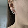 Серебряные серьги с фианитами (2184225)