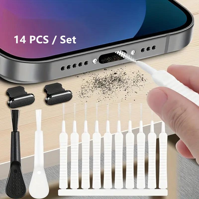 Mobile Phone Charging Interface Cleaning Kit Computer Keyboard Cleaning Tool for iPhone, Type-C Interface